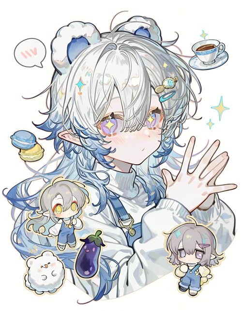 Random colorful character