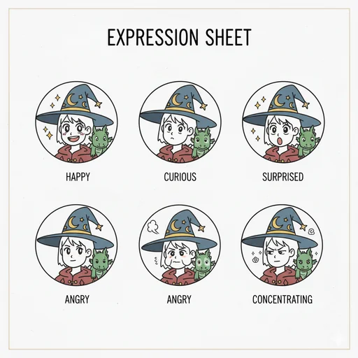 Character Expression Sheet