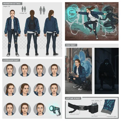AI generated character design